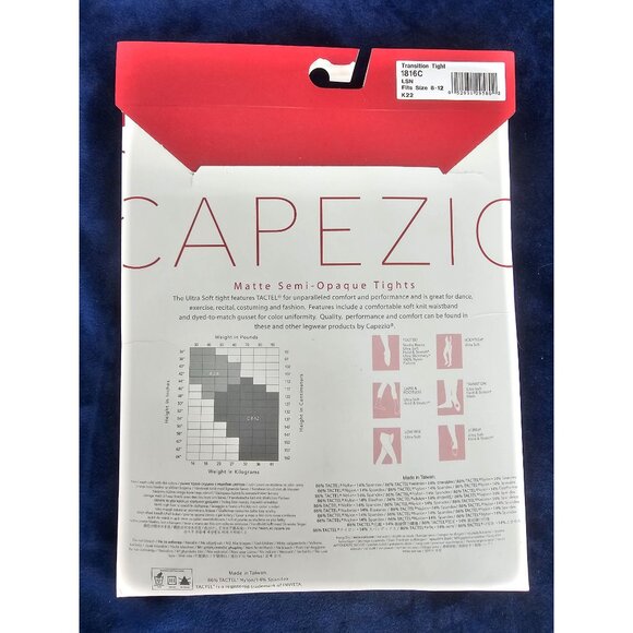 Capezio Ultra Soft Transition Tights‎ LSN Size 8-12 - Picture 4 of 5